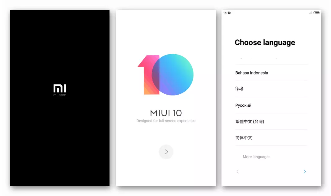 Xiaomi Redmi Akọsilẹ 3 Pro First Run MIUI 10 Global Developer Lẹhin ti Firmware nipasẹ Miflash