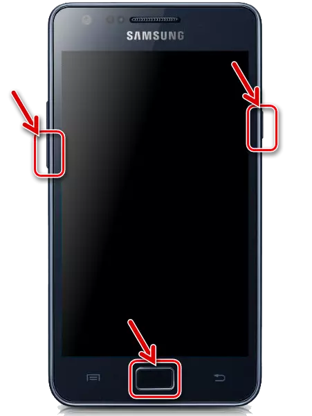 Samsung Galaxy S 2 GT-I9100 Switching allalaadimise režiimis püsivara jaoks