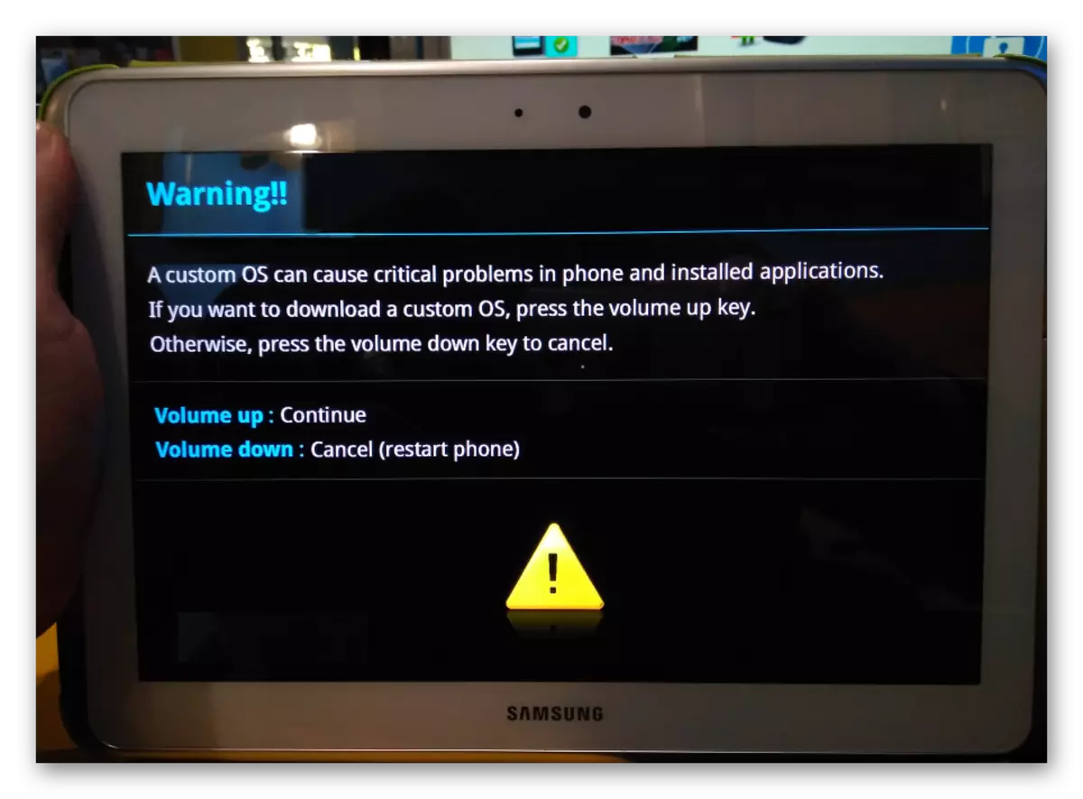 Samsung Galaxy Note 10.1 N8000 ODIN WARNUNG Bevor Sie den Firmware-Modus starten