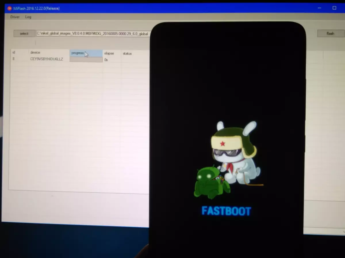 Xiaomi Redmi Piezīme 4 programmaparatūra, izmantojot Mifklasu Fastboot režīmā