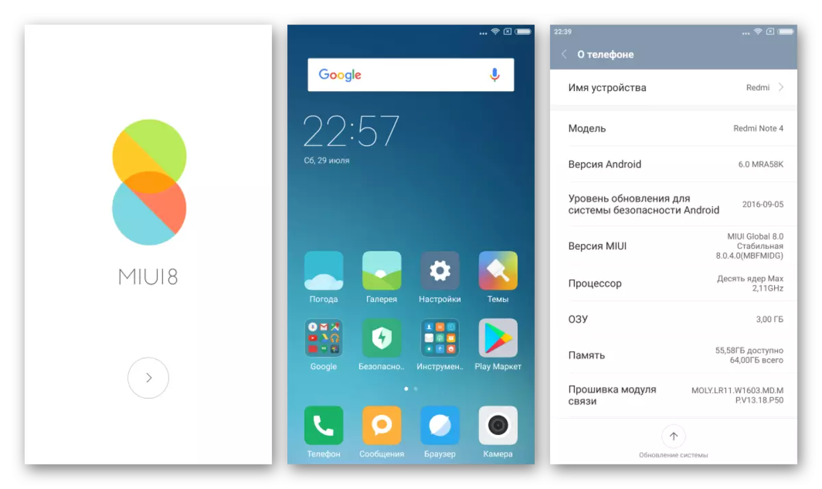 Xiaomi Redmi Catetan 4 Firmware Global saatos ngarékam kana FastBOot