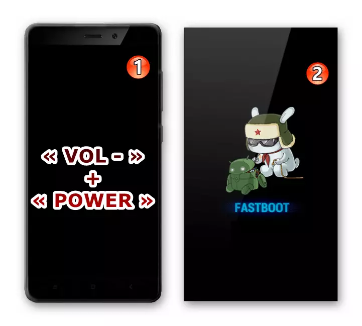 Giao dịch điện thoại thông minh Xiaomi Redmi 4 đến chế độ FastBoot