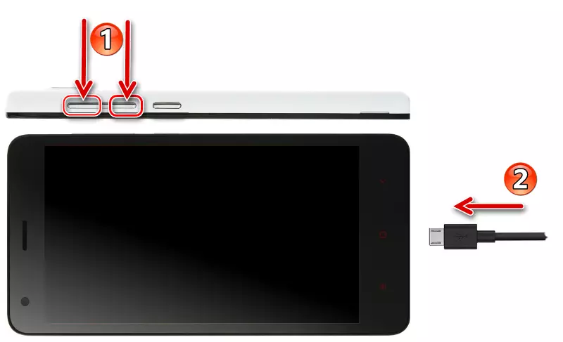 Xiaomi Redmi 2 Kuru en QDLoader-reĝimo (elŝuto)