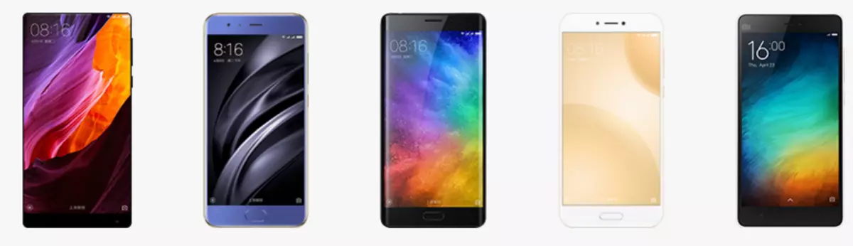 Xiaomi modernos smartphones.