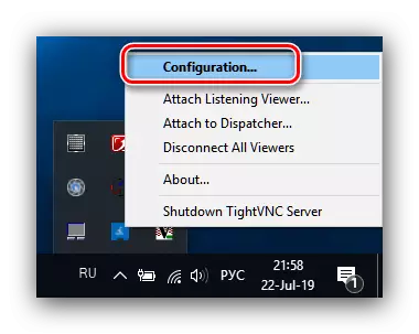 Konfigurer TightVNC-serveren til fjernbetjening til en anden computer