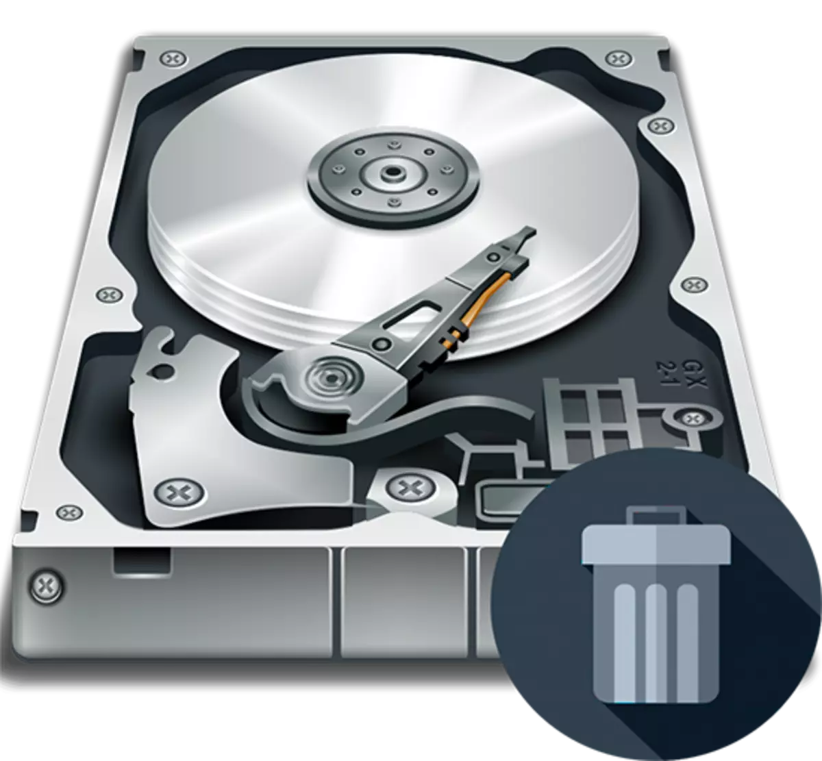 Izbrišite izbrisane datoteke trdega diska