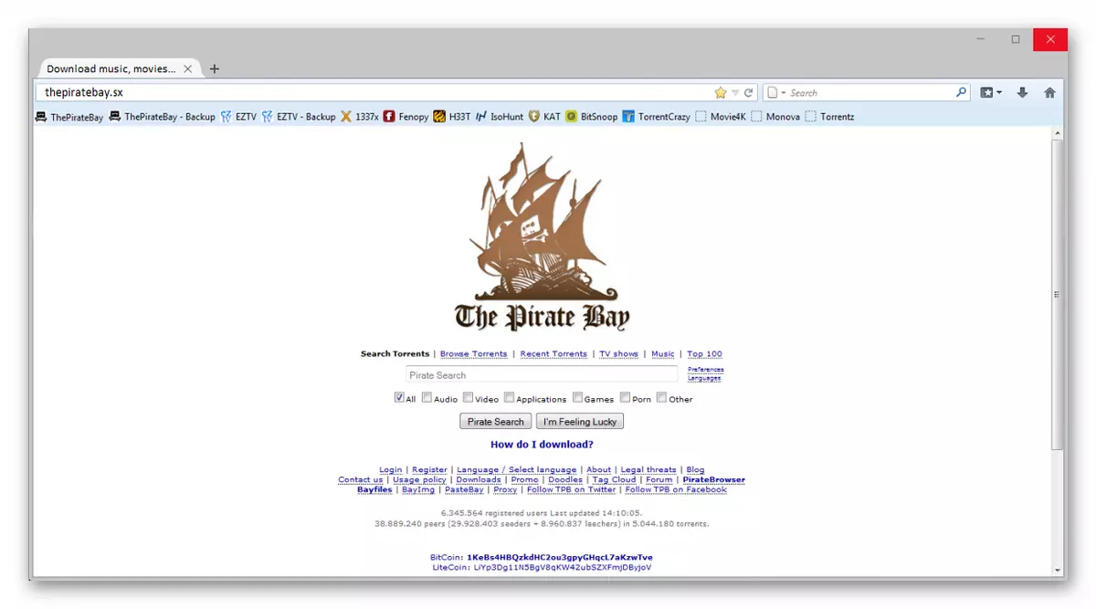 Anonymous Browser navegador pirata