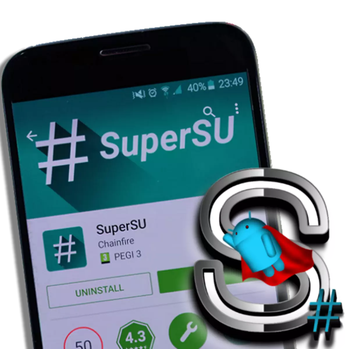 Nola lortu root eskubideak Android-ekin Supersu-rekin