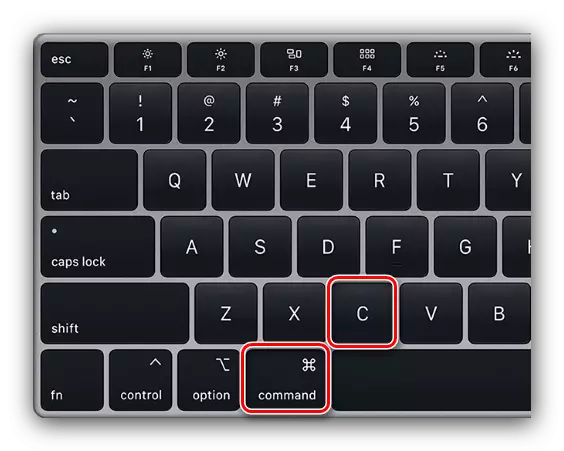 Copier du texte sur MacBook par une combinaison de touches