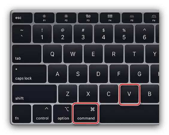 Fut tekstin në MacBook nga një kombinim i çelësave