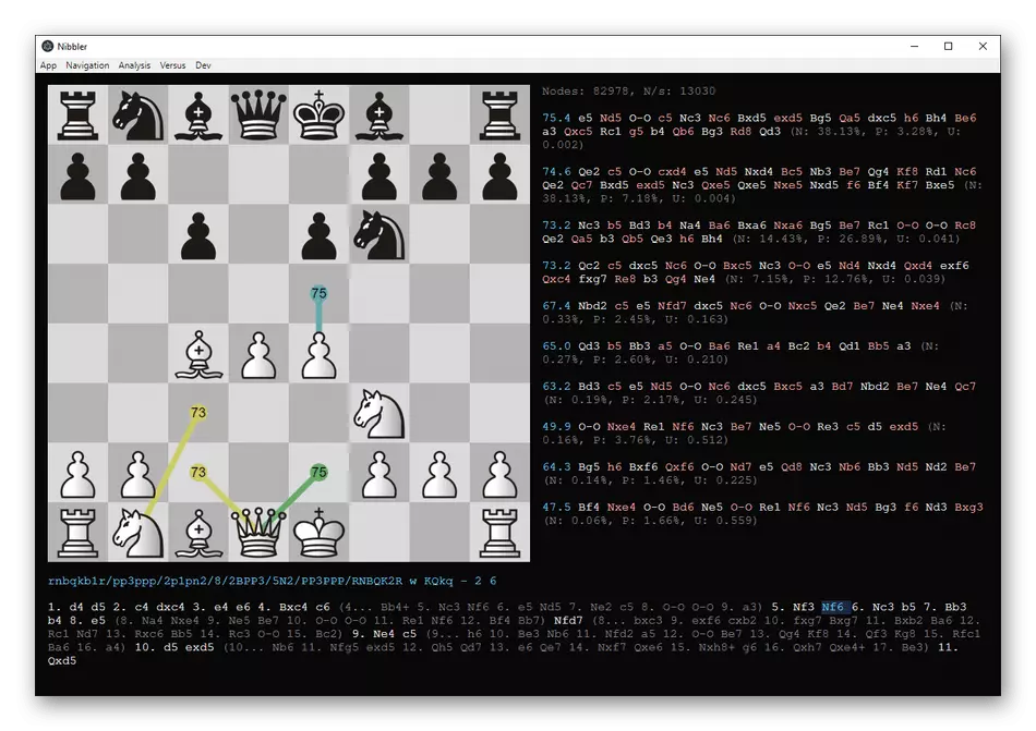 Verwenden von Leela Chess Zero Schachmotor für die Teileanalyse