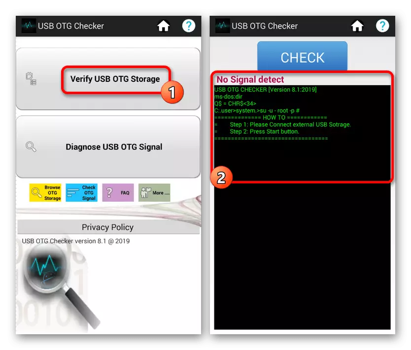 به چک کردن دستگاه های USB OTG Checker در Android بروید