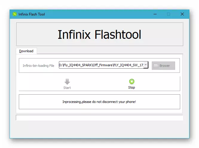 Fly IQ4404 Infinix Flashtool - κατάσταση αναμονής Σύνδεση smartphone για firmware