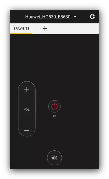 Controlul televizorului TV selectat în Peel Smart Remote