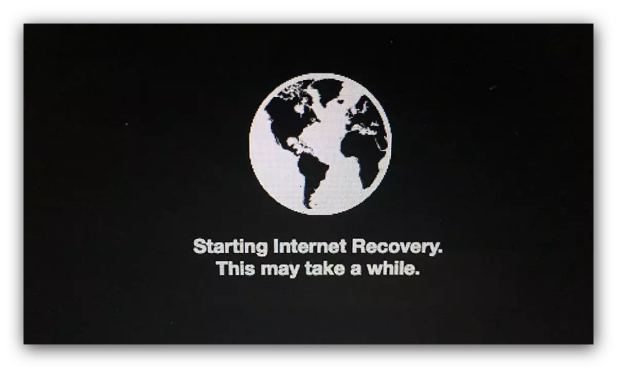 Започнете възстановява MacBook чрез интернет