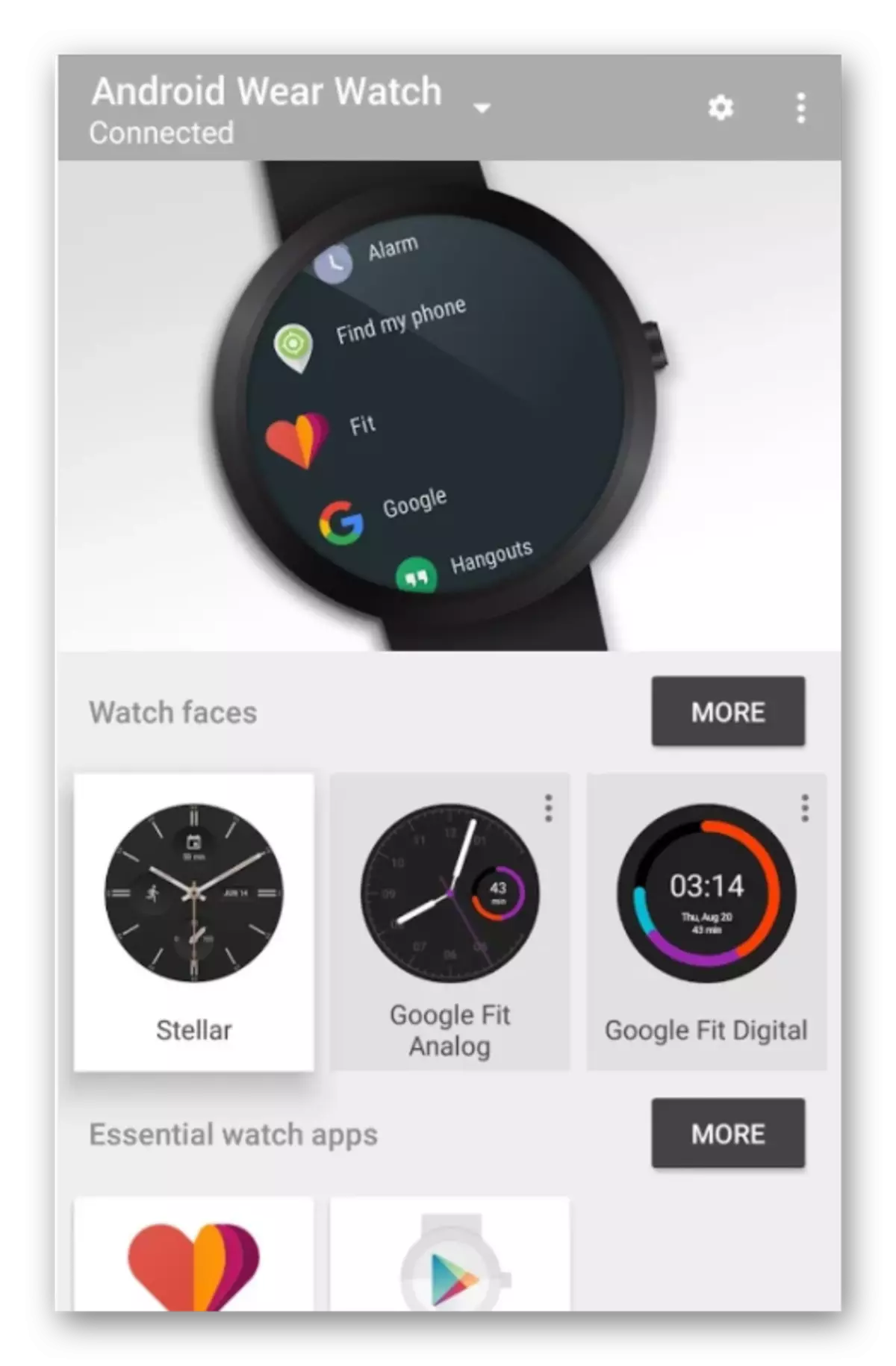 Smart Watch Android Wear fra Google