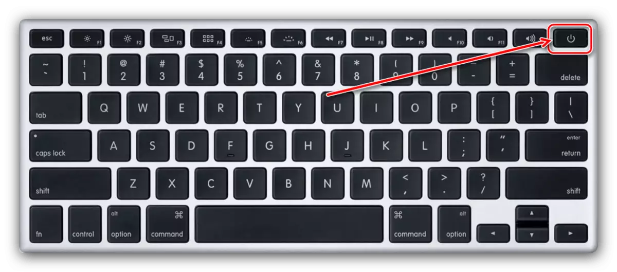 Shutdown-Taste zum Neustart von MacBook bis 2016