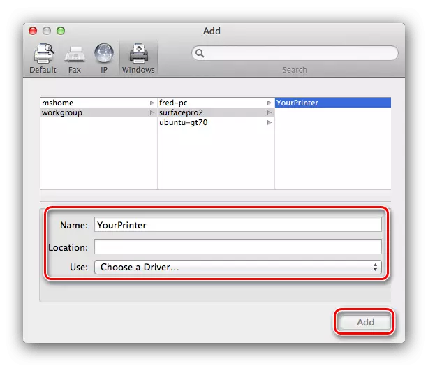 Printer drayveri Windows bilan MacBook-ga ulanish uchun printer drayveri