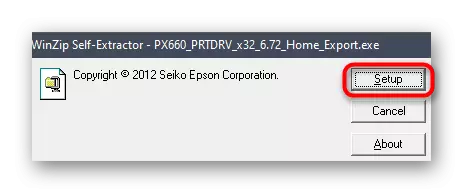 Executando a instalação do driver Epson Stylus Photo PX660 do site oficial
