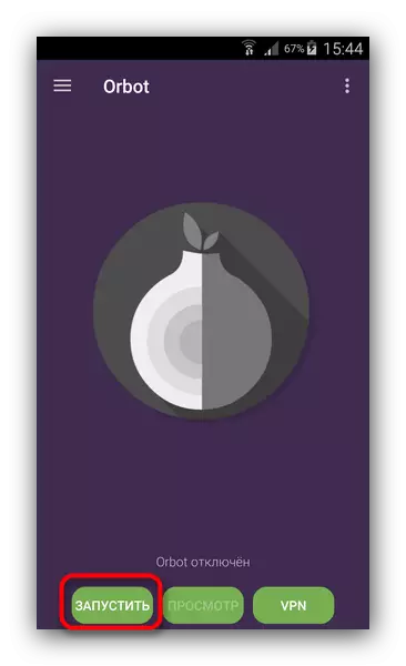 Connexion en cours d'exécution pour Tor à Orbot