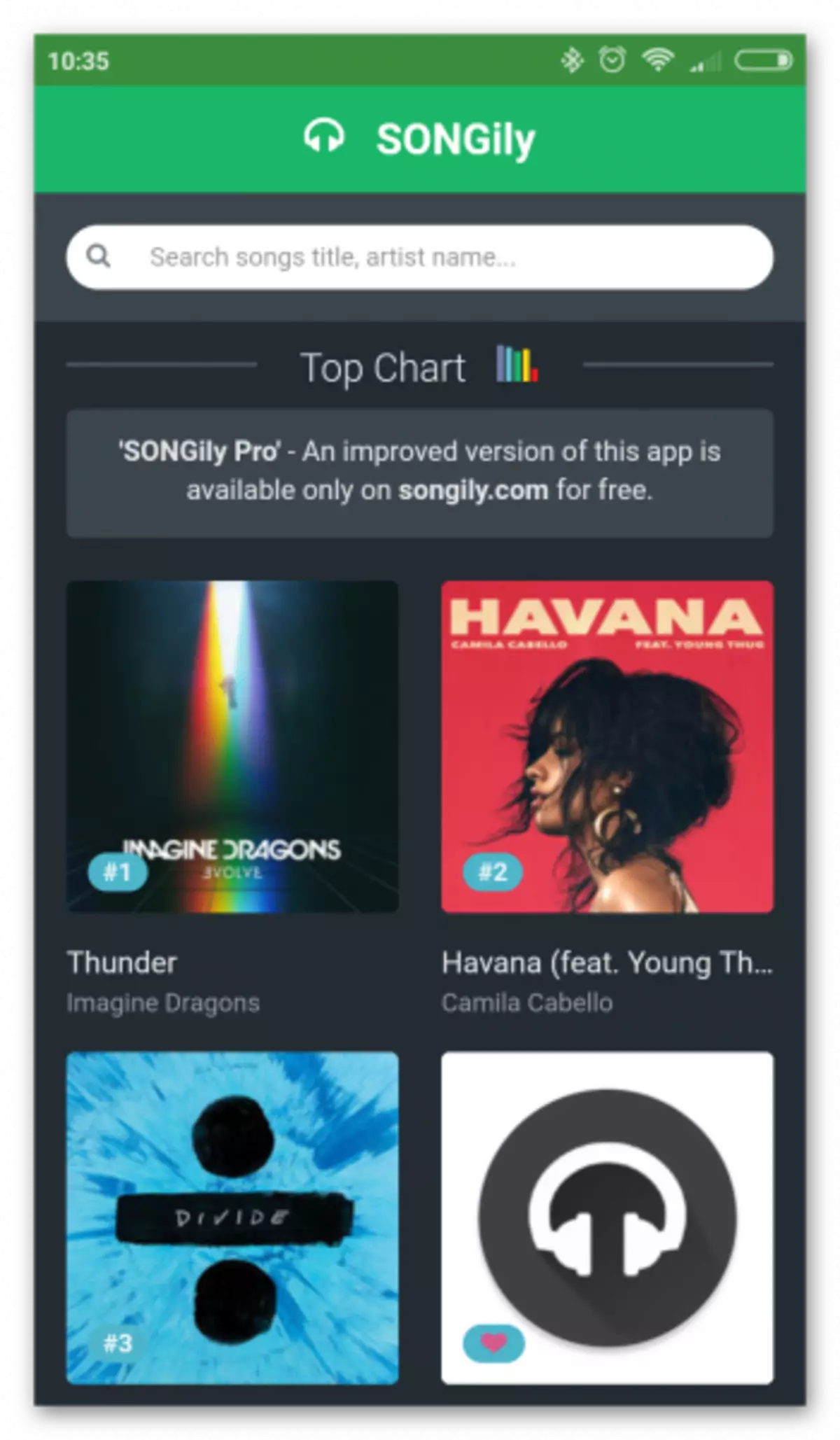 Songly ar Android