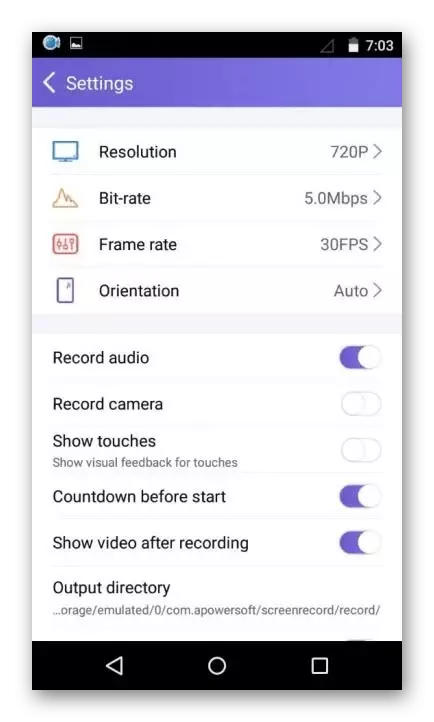 Using APOWERSOFT SCREEN RECORDER program to record video from phone screen