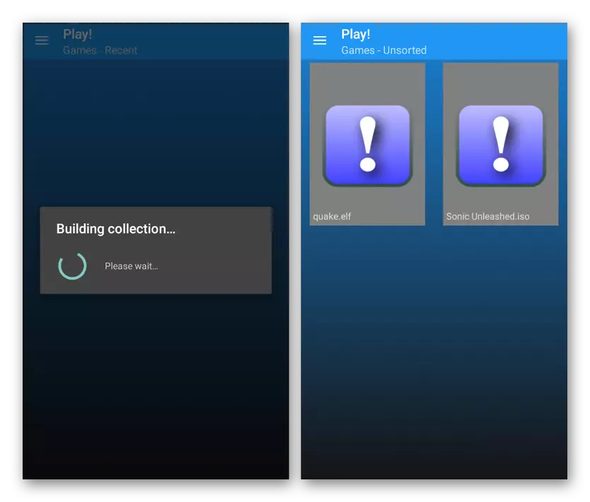 ເບິ່ງເມນູ View ໃນ Play Emulator! ໃນ Android