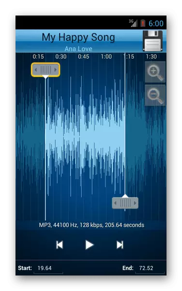 MP3 Cutter și tonuri de apel Makeran Android