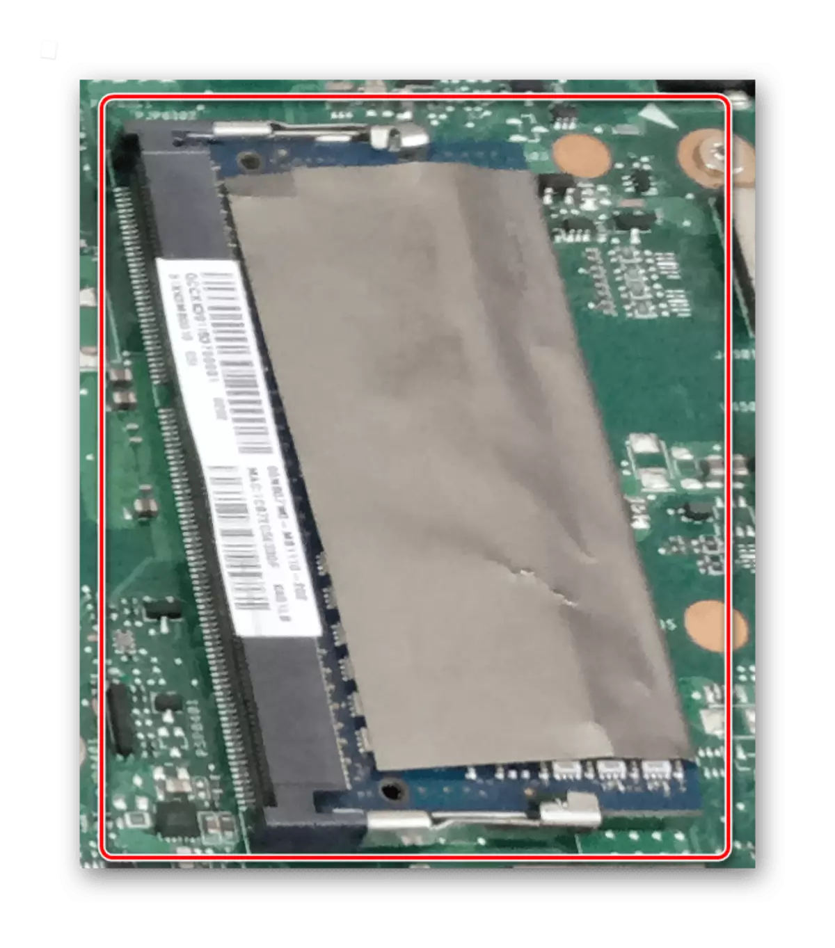 RAM-slot op Laptop Motherboard