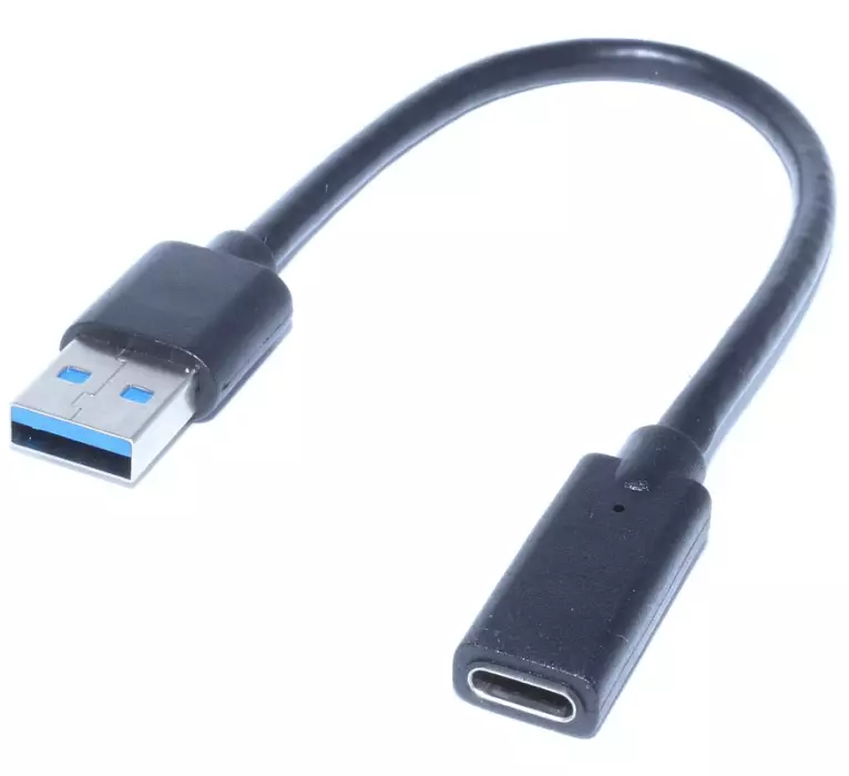 מתאם USB מסוג C על USB כדי לחבר iPad ל- iTunes