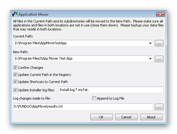 Application Mover Program Interface