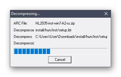 Brother HL-2035R yazıcı için sürücü yükleyici dosyalarını açma