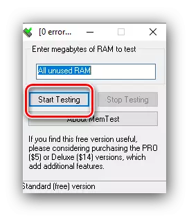 Проверка на паметта за решаване на проблем с неизползвана RAM в Windows 10