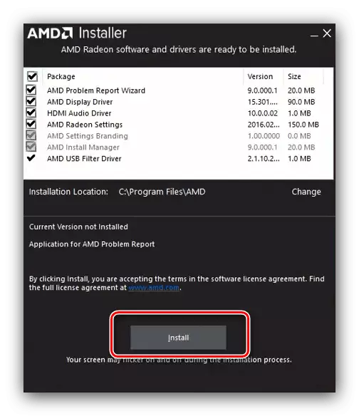 Driver Installation Type door AMD Crimson Software
