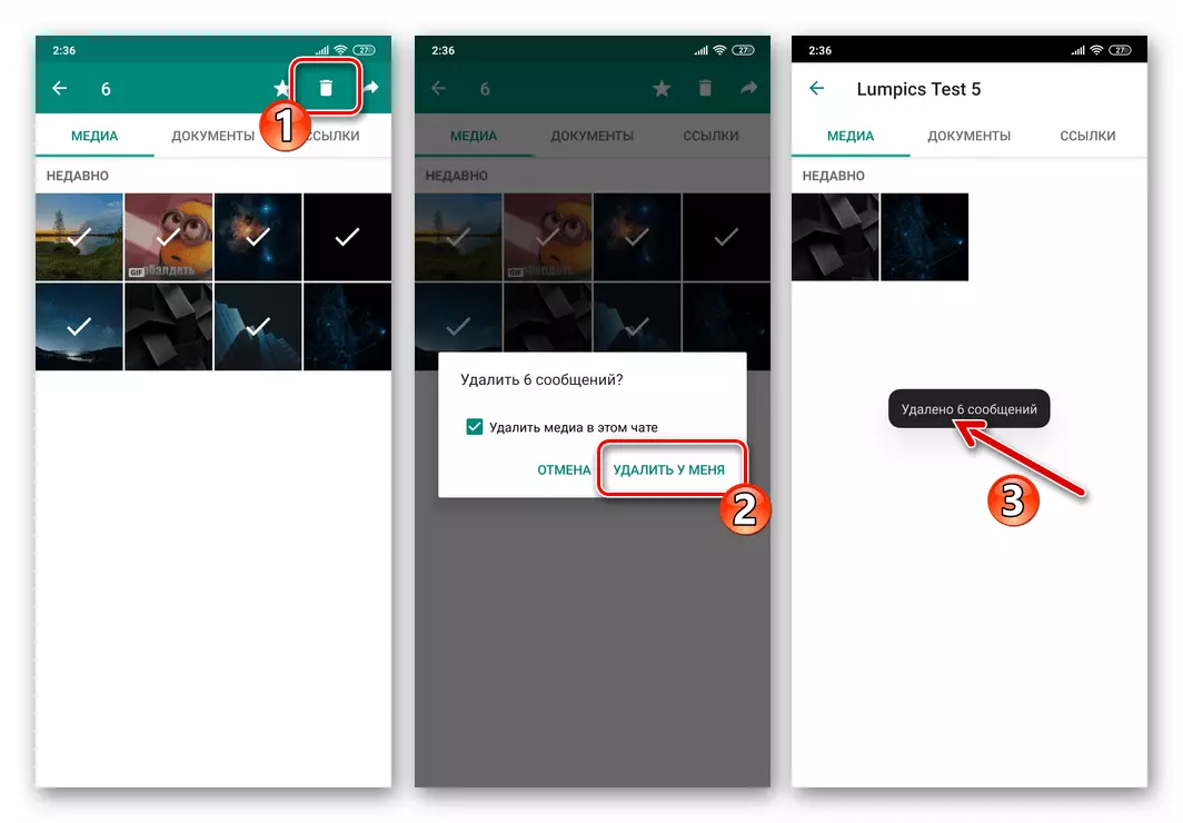 Whatsapp for Android Removing the photo from the memory of the device