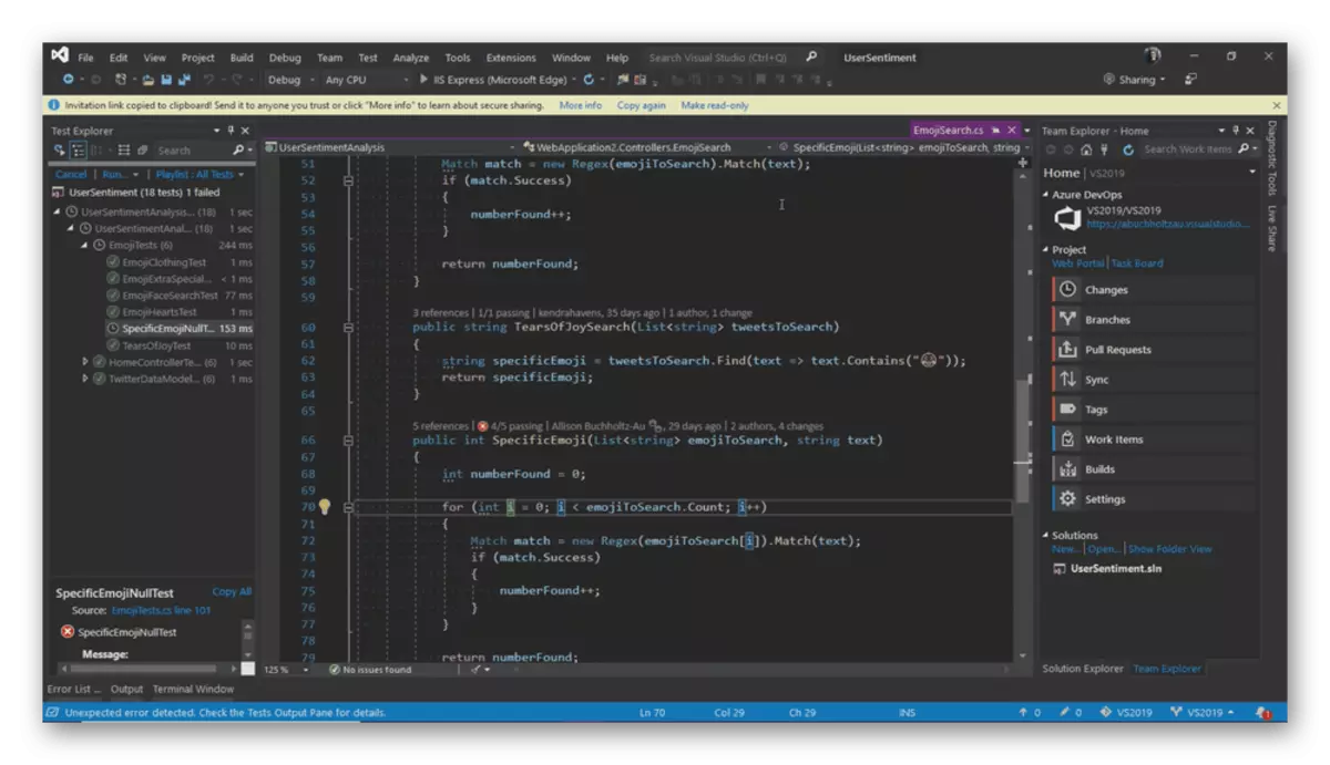 A Visual Studio használata kódot írhat a számítógépen