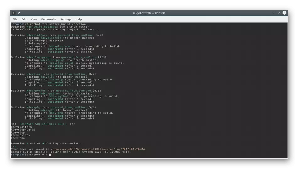Mam Konsolol als terminal Emulator fir Linux ze benotzen