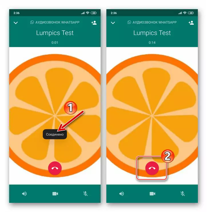 Panggilan Suara WhatsApp melalui Messenger dari Buku Alamat Android