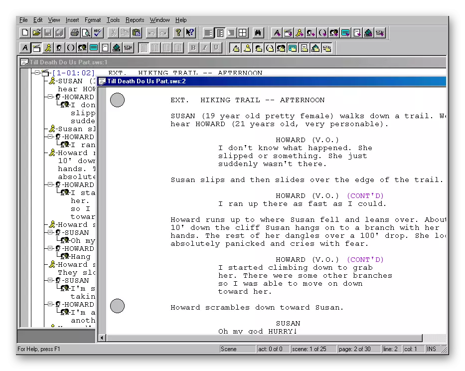 Utilisation du programme pour écrire des scripts sur un ordinateur