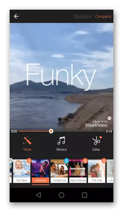 Uređivanje videa na Androidu pomoću vivavideo