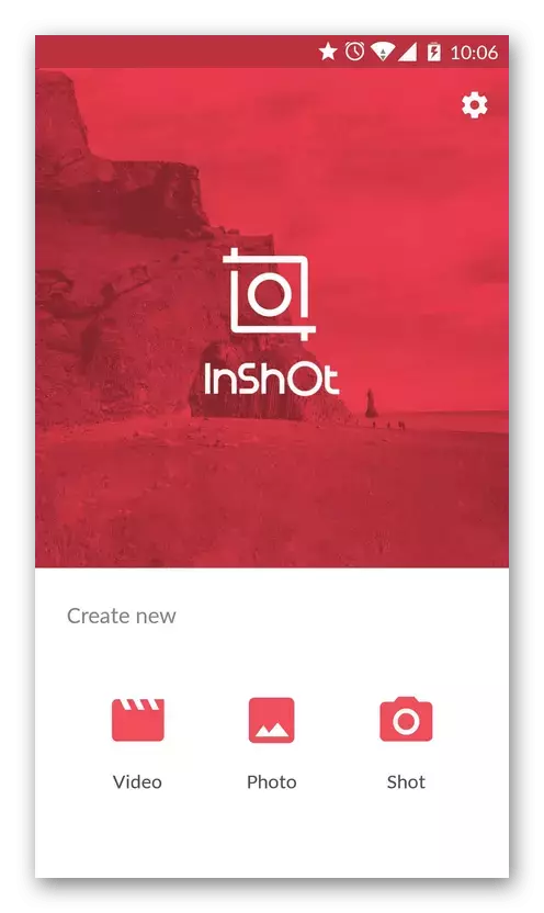 Mengedit video Android melalui program Inshot