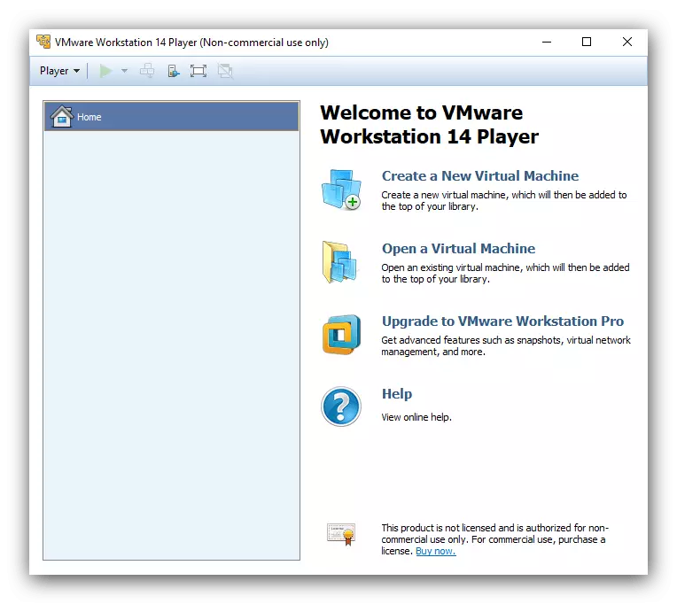 ونڈوز 10 VMware ورکسٹریشن پلیئر کے لئے ماسٹر میکوس ایمولیٹر مین اسکرین