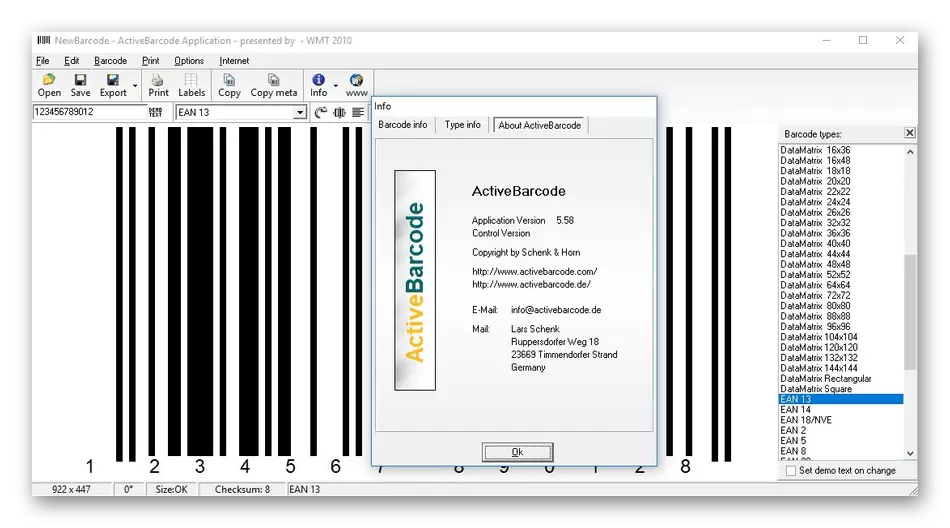 Gebruik die ActiveBarcode-program om barcodes op 'n rekenaar te skep