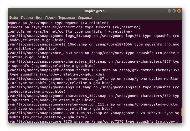 Lihat Disk Gunung Laluan di Linux melalui terminal
