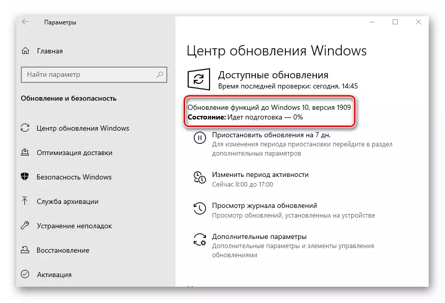 Bestandsdownloadproces voor het installeren van de update 1909 voor Windows 10