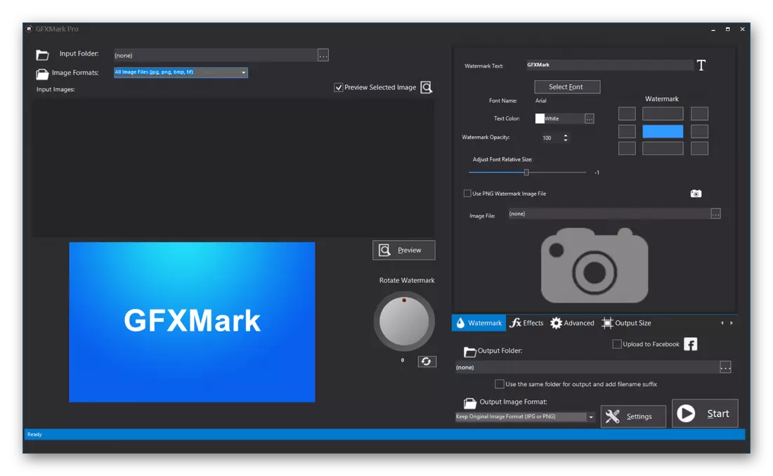 GFX मार्क प्रोग्रामको माध्यमबाट एक रॉर्कमार्क सिर्जना गर्दै