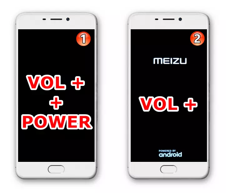 Meizu m6 रिकभरी (रिकभरी वातावरण) स्मार्टफोन प्रविष्ट गर्ने