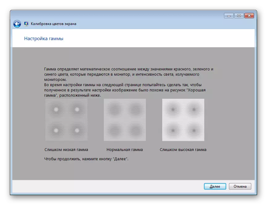 A monitor kalibrálási szabályainak tanulmányozása a Windows 7 rendszerben