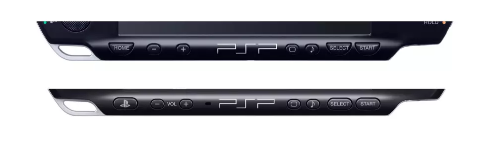 PSP Slim და Brite მოდელები პანელი, რათა დადგინდეს firmware ვარიანტი