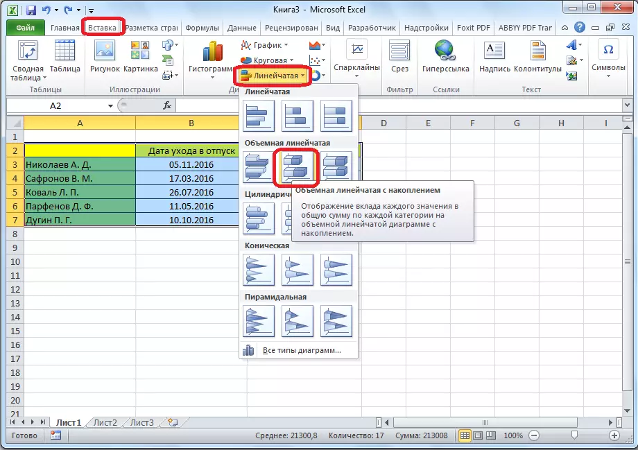 La construcció d'un gràfic de barres en Microsoft Excel